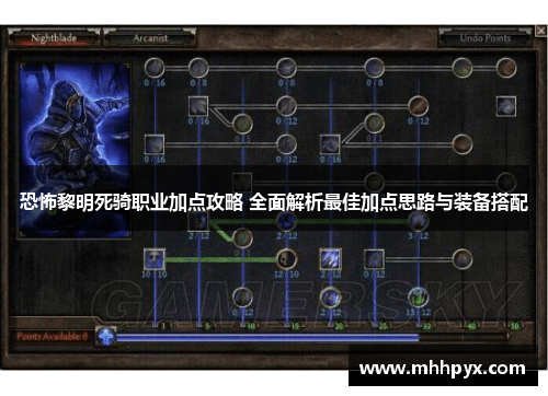 恐怖黎明死骑职业加点攻略 全面解析最佳加点思路与装备搭配